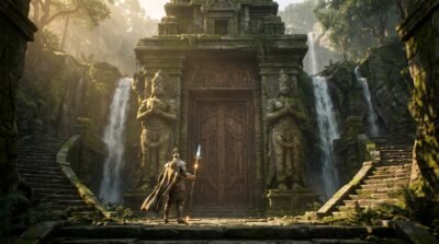 Temple Guardian Wallpaper